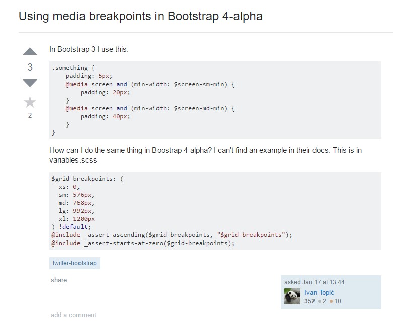 Bootstrap Breakpoints  complication