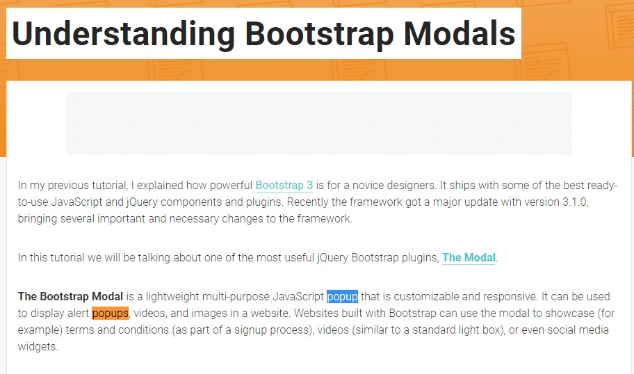  An additional  helpful  post  regarding Bootstrap Modal Popup