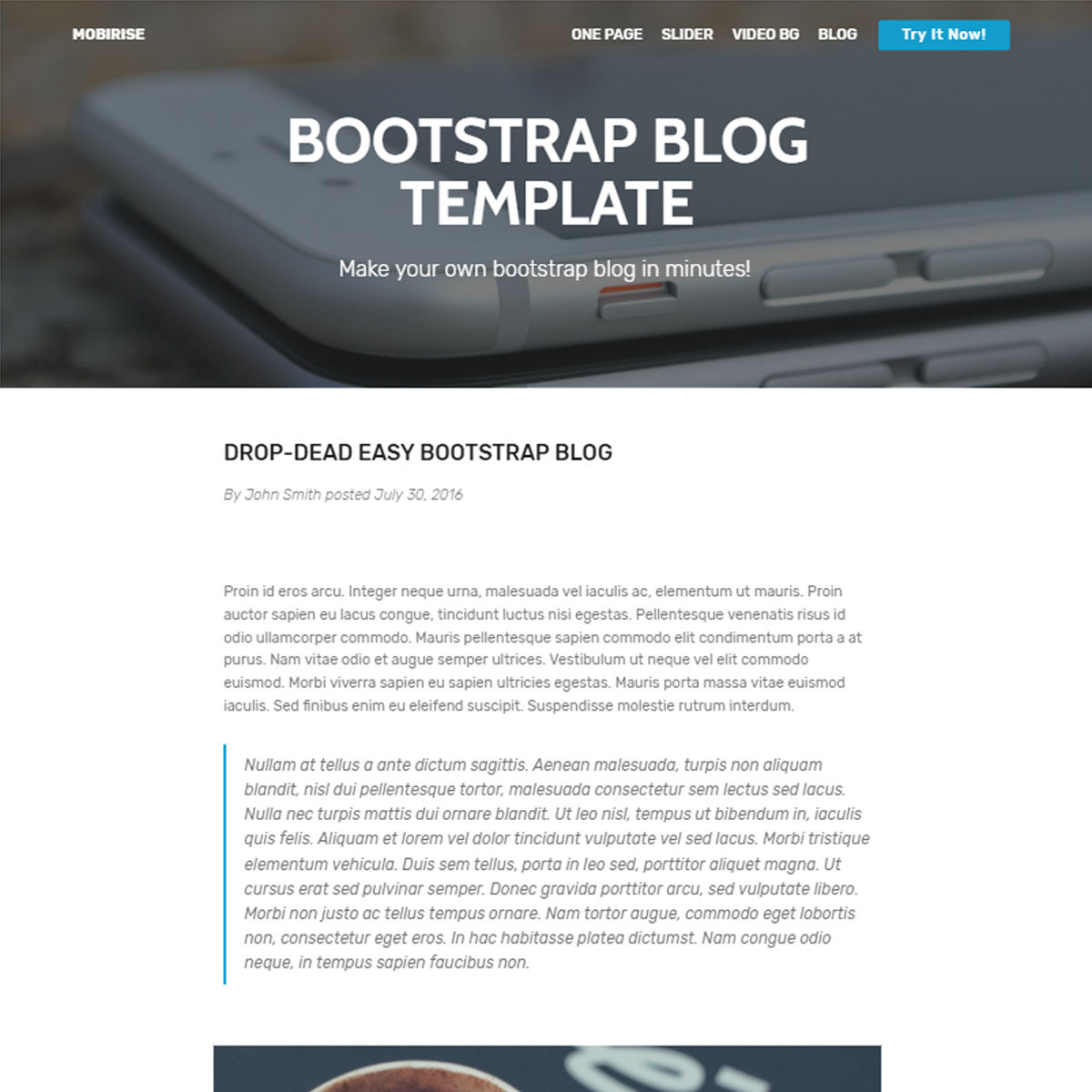 HTML5 Bootstrap Blog Templates