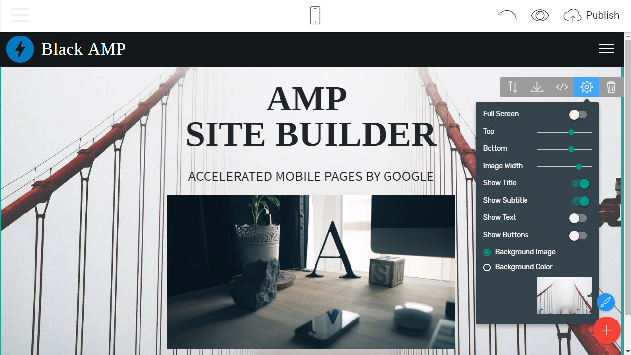 Mobile Webpage Builder