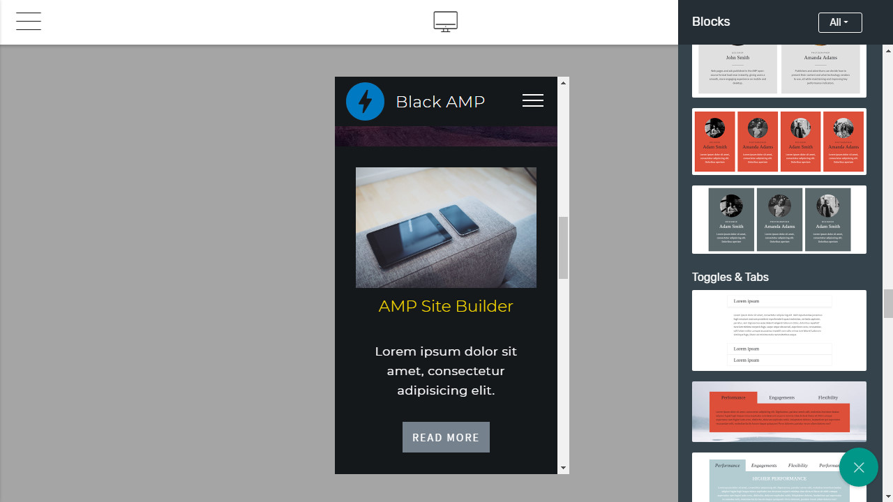 AMP Site Creator